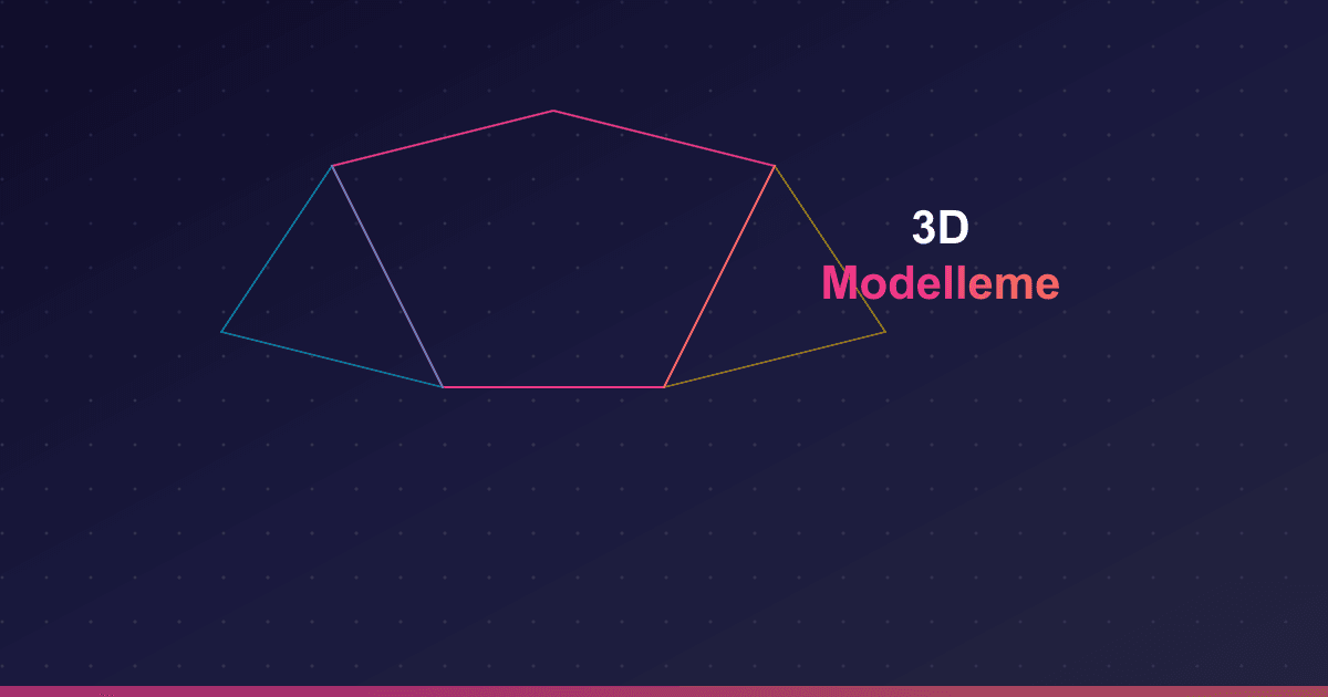 3D modelleme ve render görseli