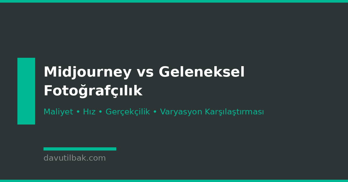 Midjourney vs geleneksel fotoğrafçılık karşılaştırması