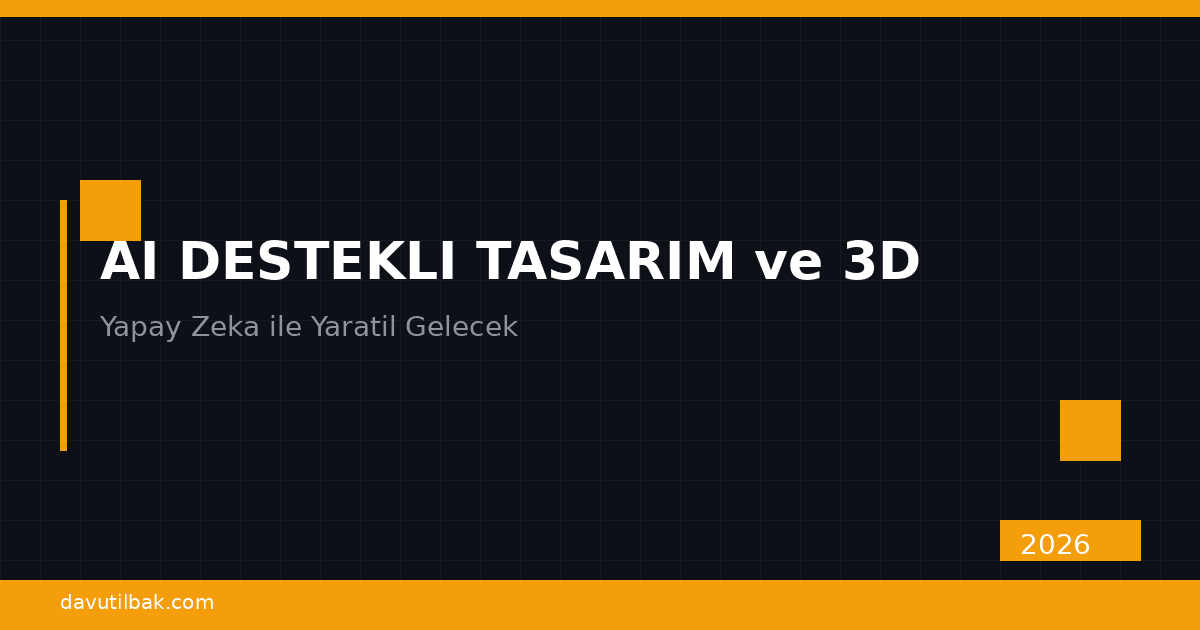 AI Destekli Tasarım ve 3D Deneyimler 2026